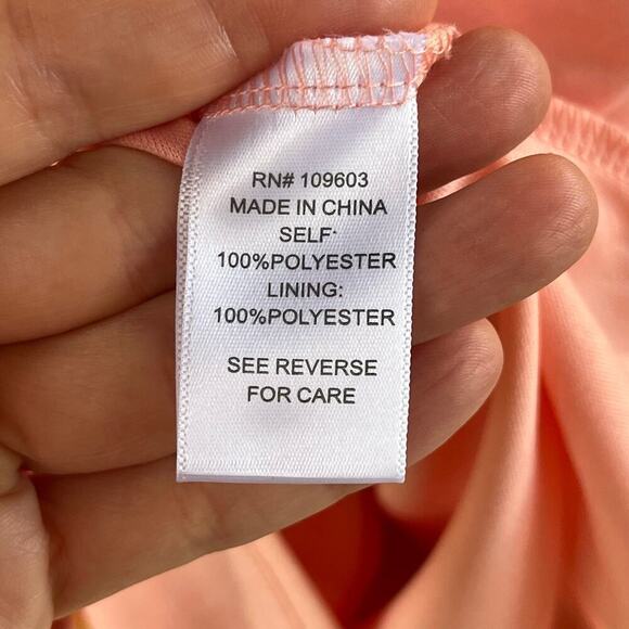 Rabbit Rabbit Rabbit Designs Women's Pink Floral Off The Shoulder Dress Size 16 - Picture 9 of 10